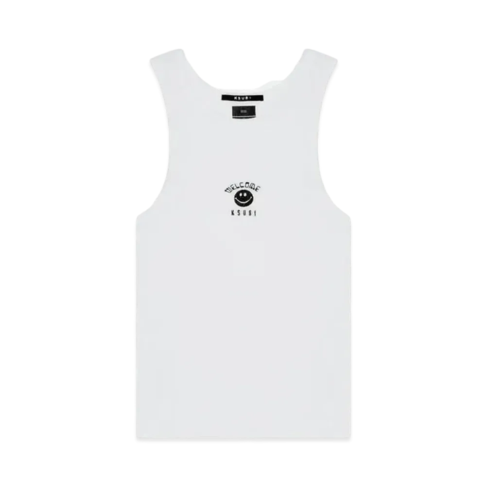 KSUBI Zine Debut Singlet White "White"