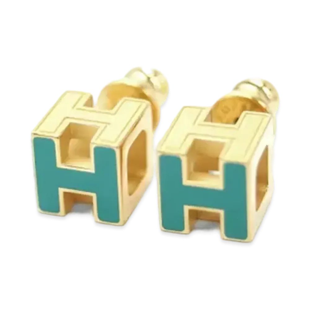 Hermes Cube Cage De Ash Pierce "Emerald/Gold"