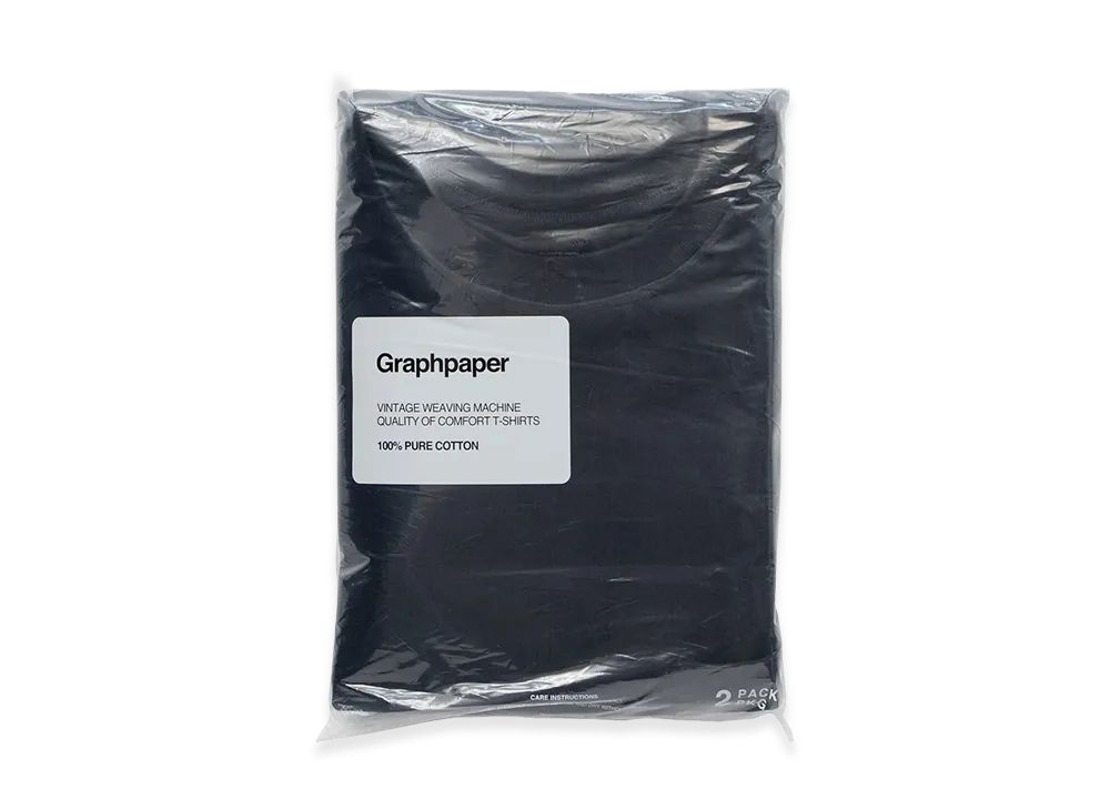 Graphpaper 2-Pack S/S Pocket Tee "Navy"