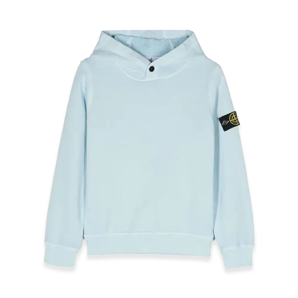 Stone Island Kids Hoodie "Light Blue"