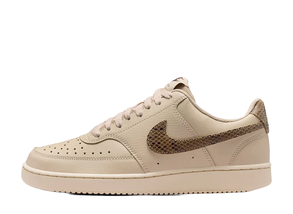 Nike Women's Court Vision Low PRM "Sanddrift/Snakeskin"