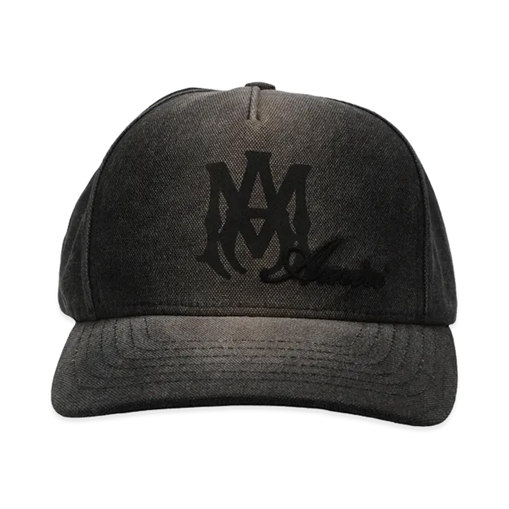 AMIRI MA Script Canvas Cap "Black"