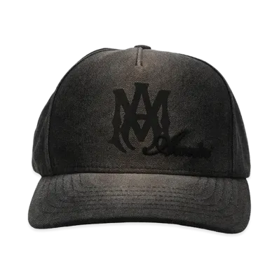 AMIRI MA Script Canvas Cap "Black"