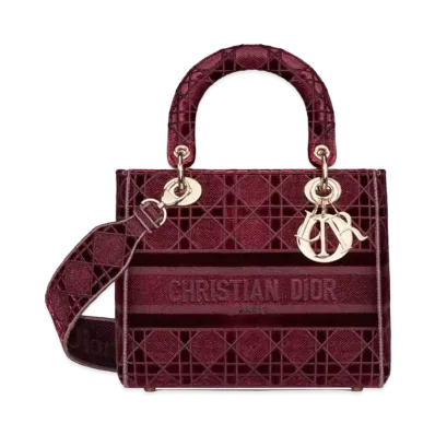 Dior Medium Lady D-Lite Bag "Red"