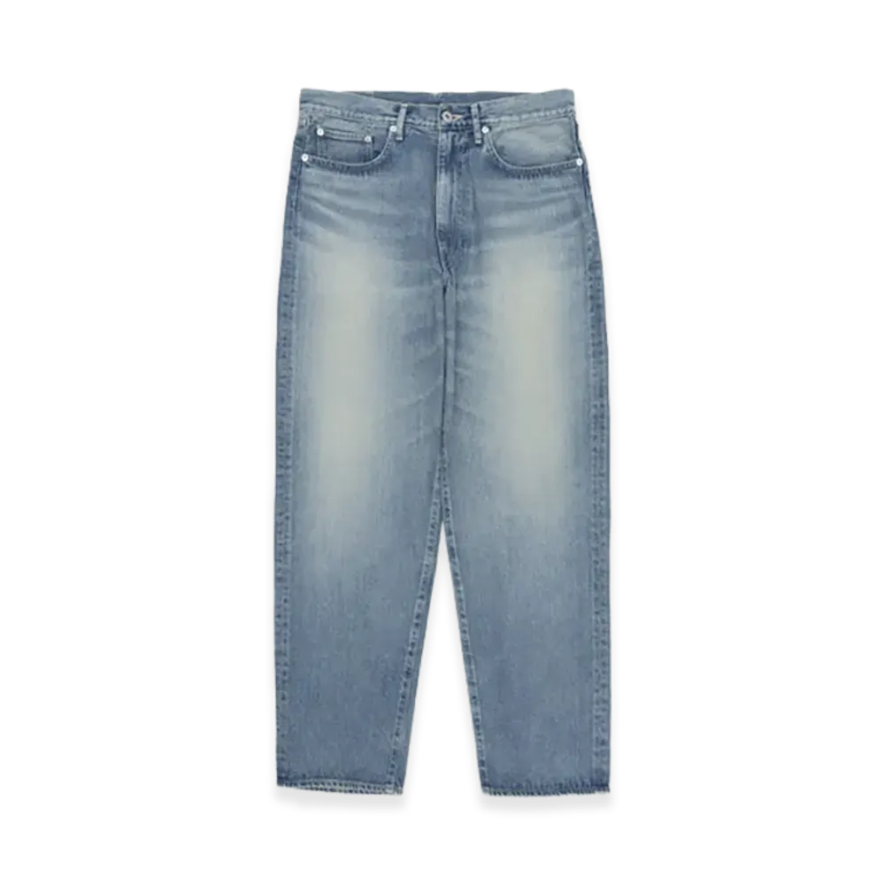 Graphpaper minus Recycled Cotton Denim Five Pocket Tapered Pants "Light Fade"
