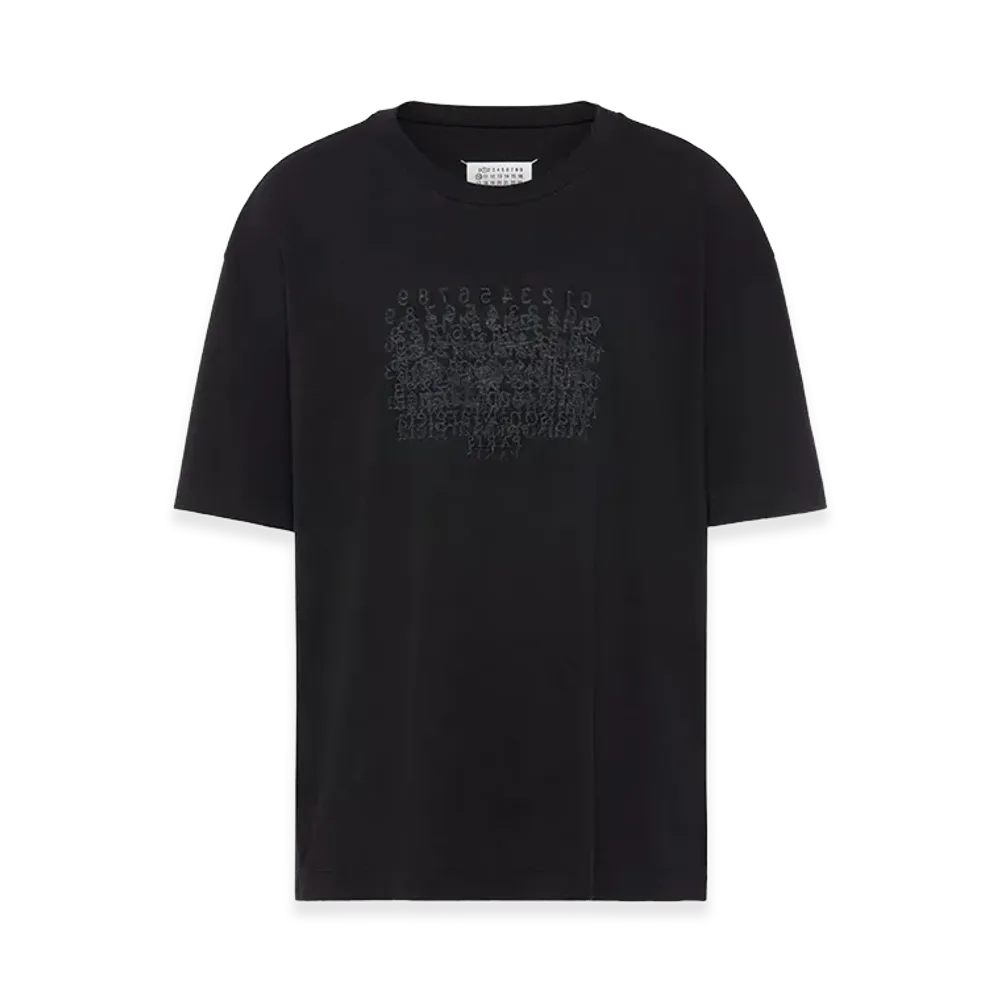 Maison Margiela Cotton T-Shirt With Logo "Black"