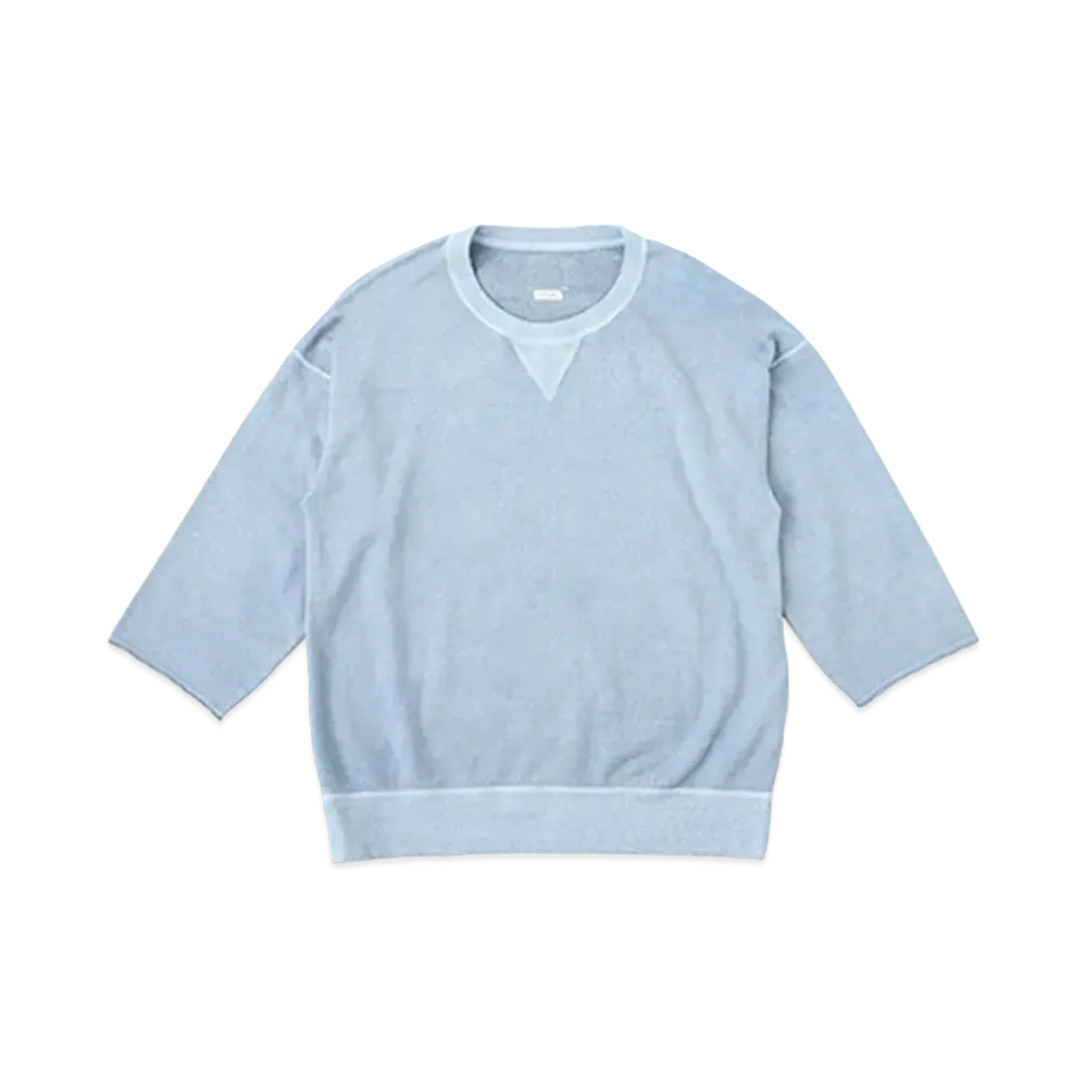 visvim JUMBO SWEAT 3/4 (UNEVEN DYE) "Blue"