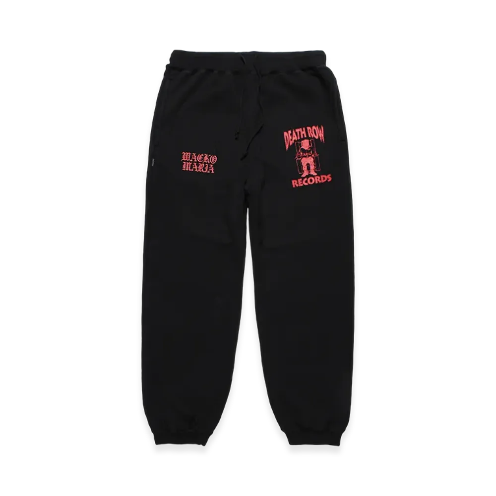 WACKO MARIA Death Row Records / Garment Dyed Sweat Pants "Black"