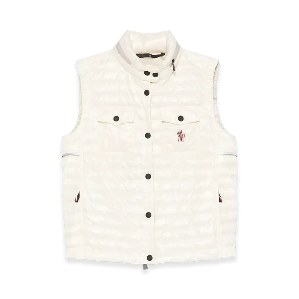 MONCLER Women's Waistcoat Grenoble "White"