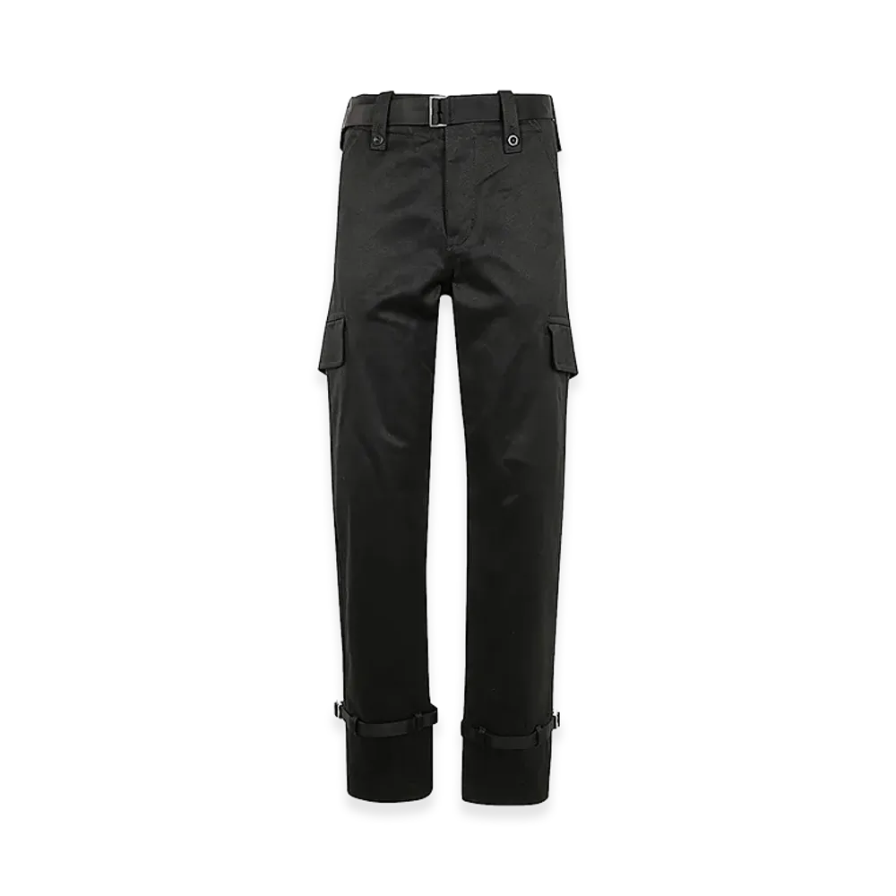 sacai Women's Cotton Chino Pants "Black"