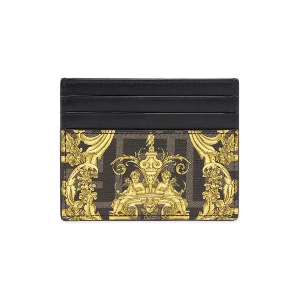 FENDI x Versace Fendace Card Holder In Multicolor Fabric "Multicolor"