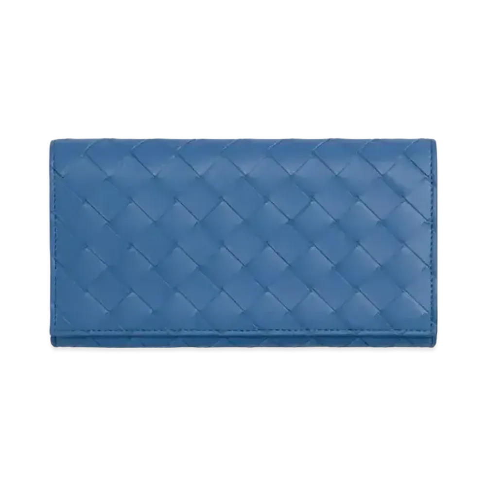 Bottega Veneta Intrecciato Calfskin Bi-fold Wallet "Dark Green/Merm"