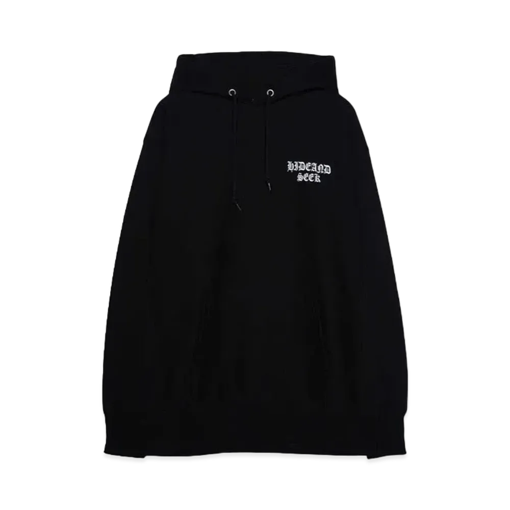 Hide and Seek Thunder Hooded Sweat Shirt "BLACK"