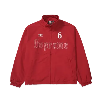 Supreme x Umbro Rhinestone Track Jacket "Red"