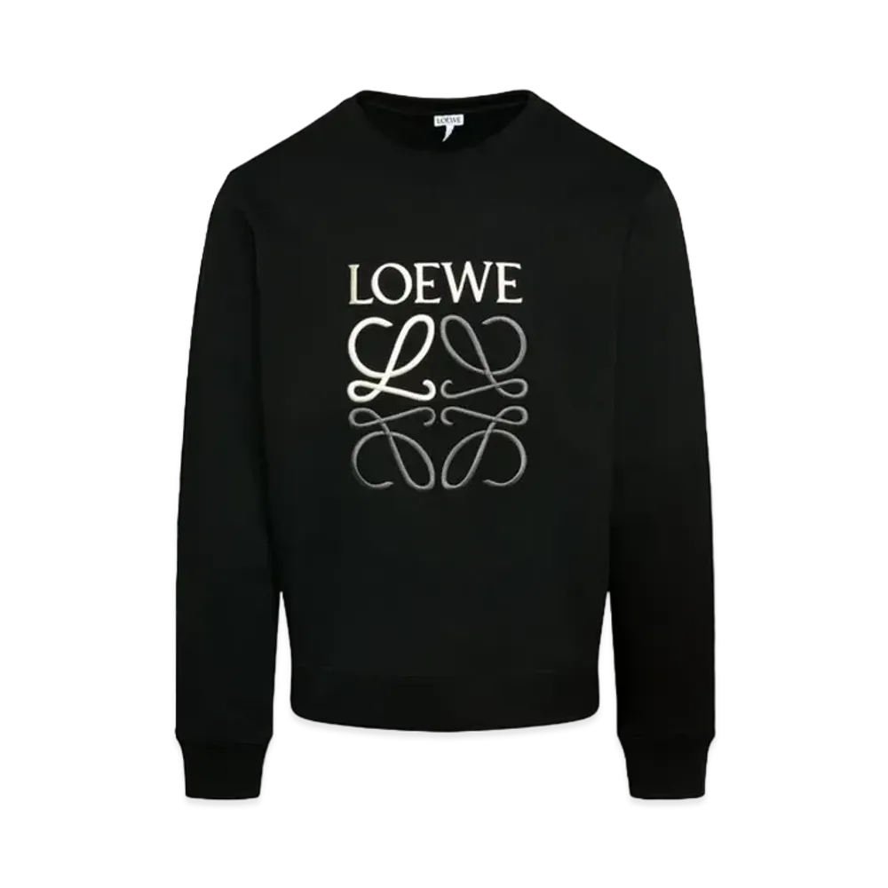 LOEWE Anagram Sweatshirt In Cotton "Black"