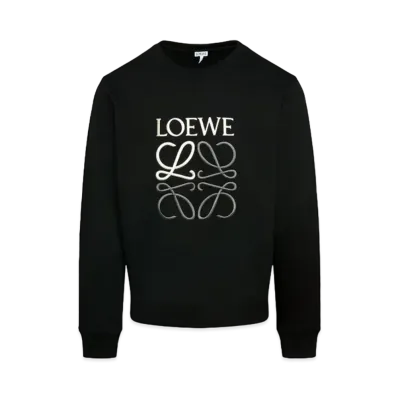 LOEWE Anagram Sweatshirt In Cotton "Black"