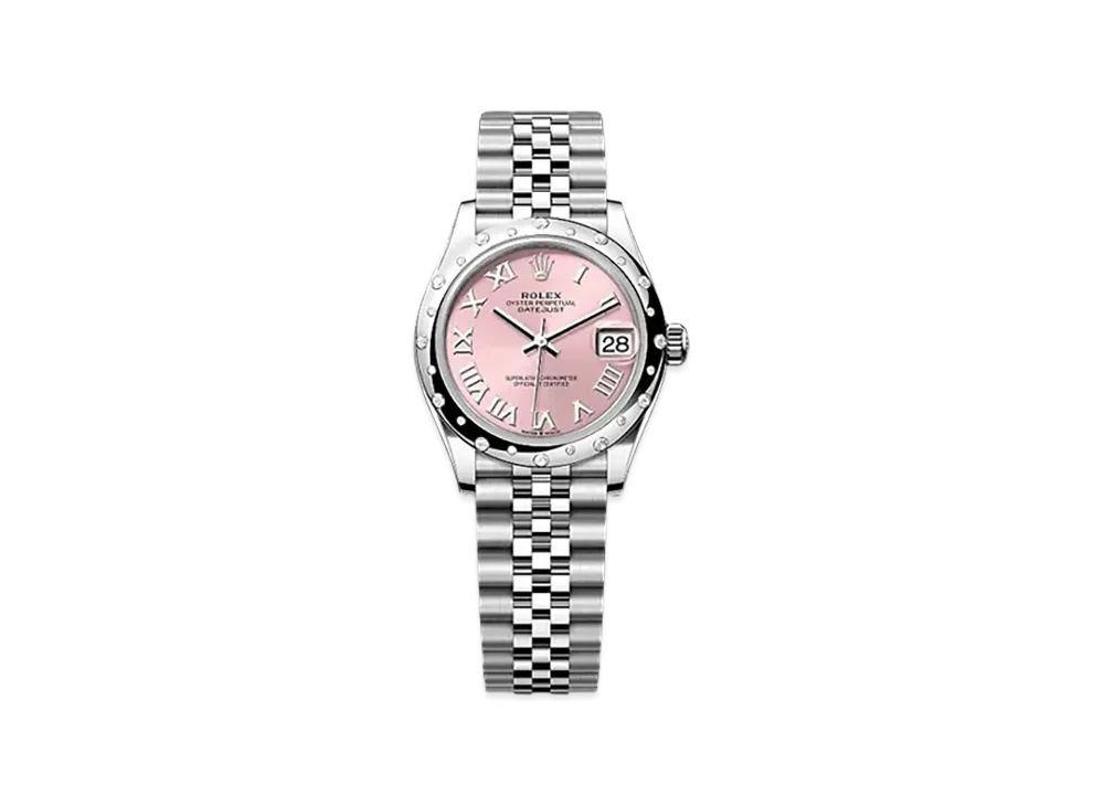 ROLEX Datejust 31mm Oystersteel & White Gold Diamond 278344RBR "Pink"