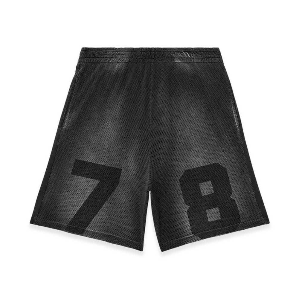 Diesel P-Tain-Mesh Jersey And Mesh Shorts With Faded Effect "Black"