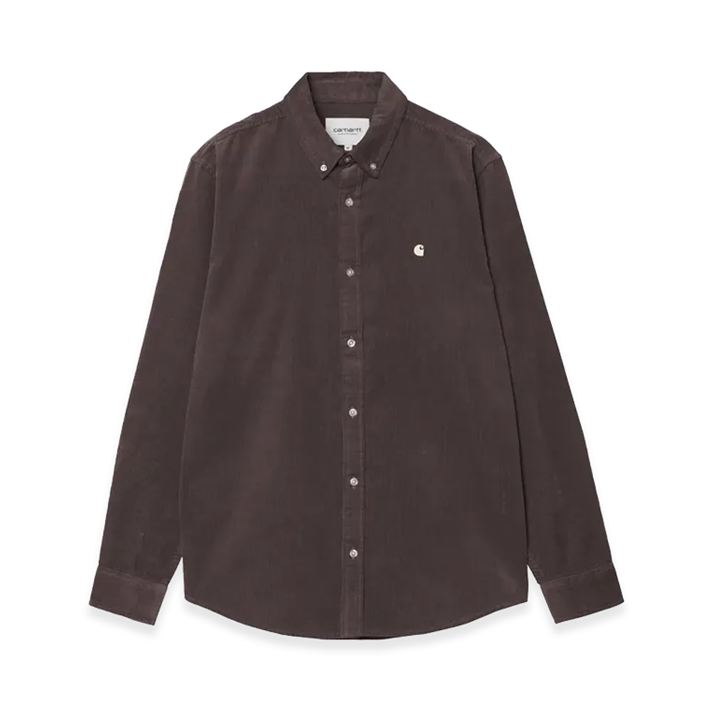 Carhartt WIP L/S Madison Fine Cord Shirt "Shale/Wax"