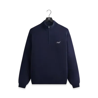 Kith Harmon Quarter Zip Mock Neck "Nocturnal"