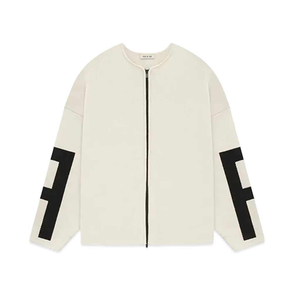 FEAR OF GOD ESSENTIALS Merino Full Zip Sweater "Lemon Cream"