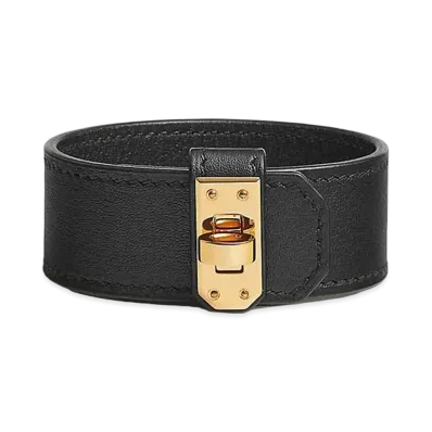 Hermes Kelly Twist Bracelet Small Model "Noir/Gold"