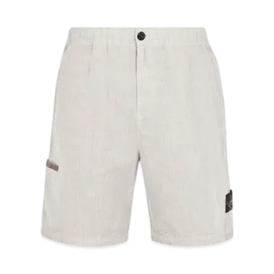 Stone Island L0530 Lino Nylon Tela-TC Comfort Fit Bermuda Shorts - 24SS "Dove Grey"