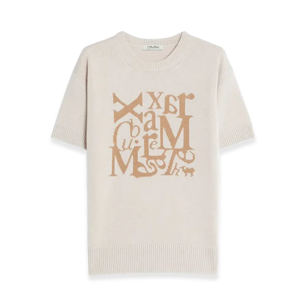S Max Mara Women's Felicia Jacquard Knit "Beige"