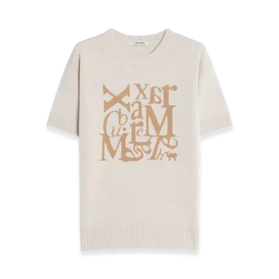 S Max Mara Women's Felicia Jacquard Knit "Beige"