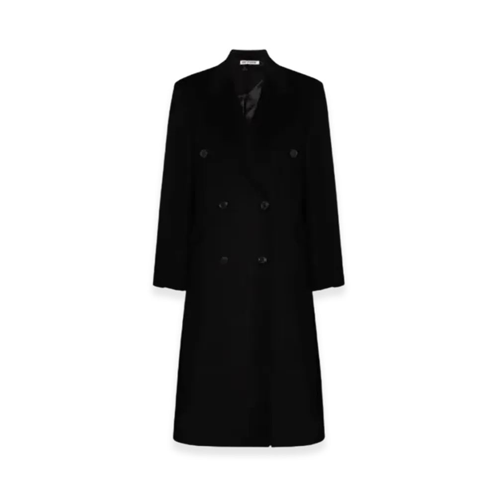 OUR LEGACY Women's Db Coat Heavy Melton "Black"