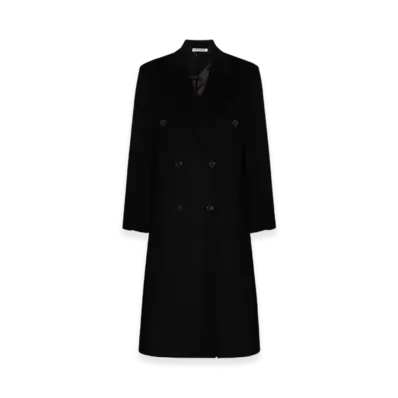 OUR LEGACY Women's Db Coat Heavy Melton "Black"