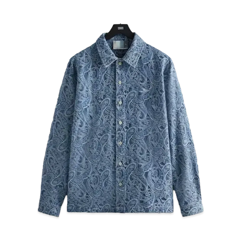 Kith Japanese Indigo Paisley Caldwell Shirt "Indigo"