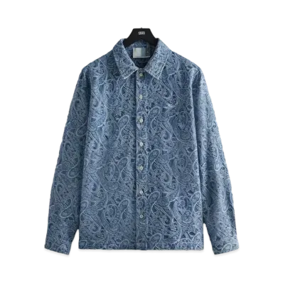 Kith Japanese Indigo Paisley Caldwell Shirt "Indigo"
