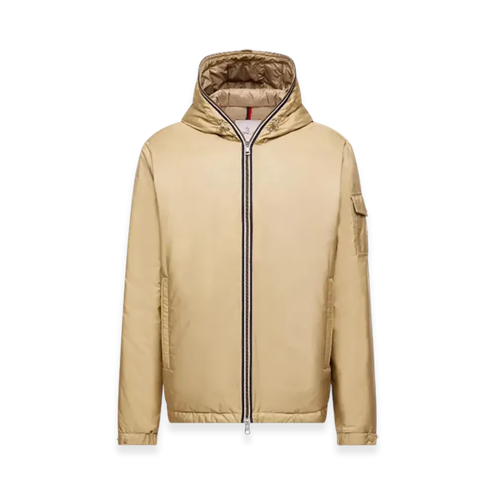 MONCLER Evettes Hooded Short Down Jacket "Sand Beige"