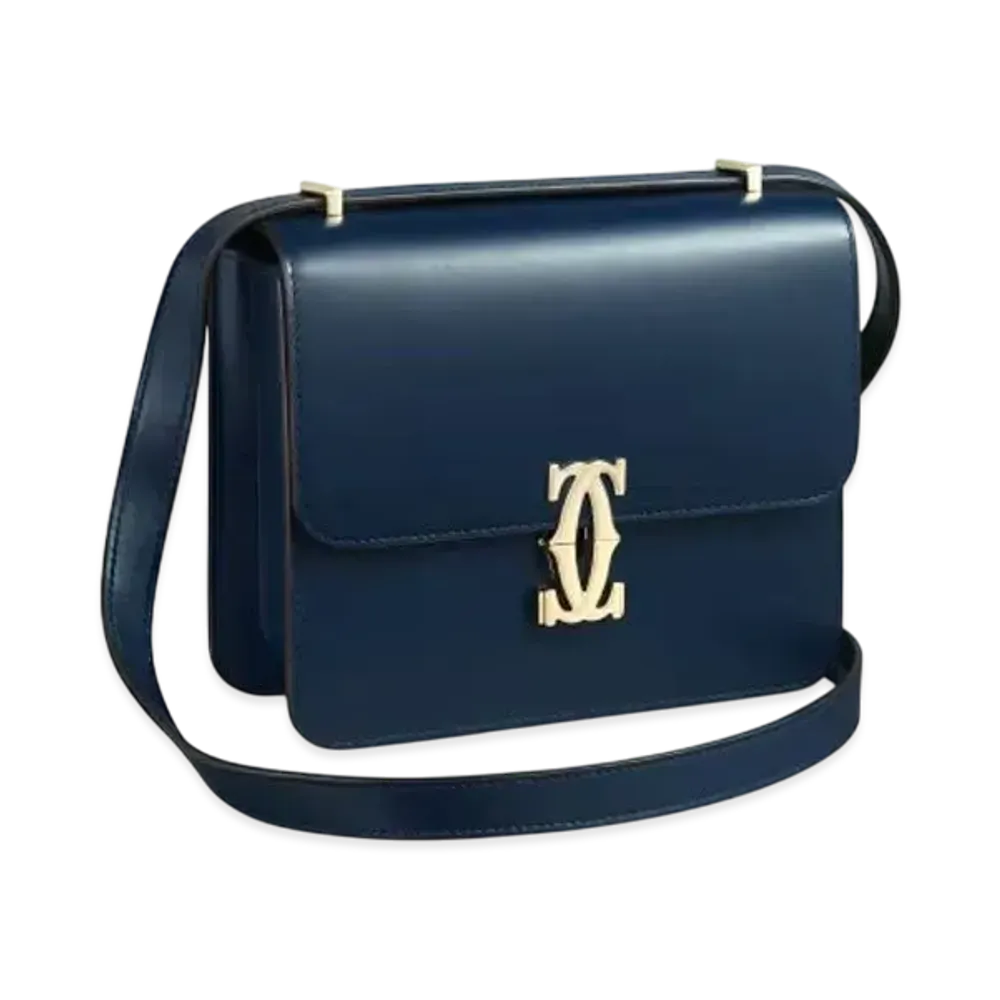 Cartier Mini Shoulder Bag, C de Cartier "Midnight Blue"