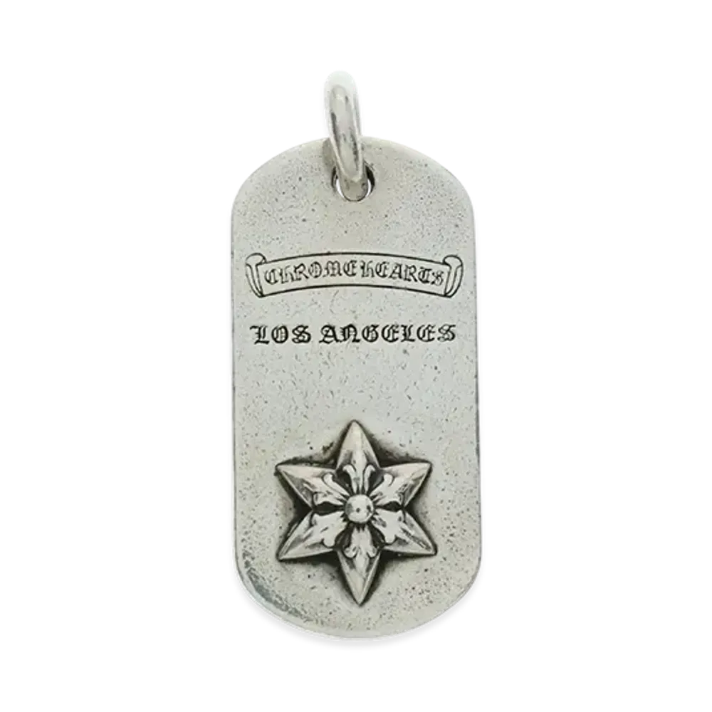 Chrome Hearts LA Raised Dog Tag Pendant "Silver"