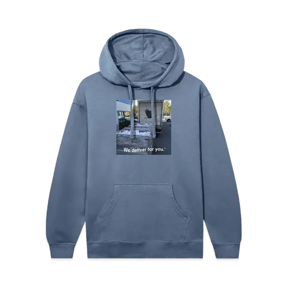 ANTI SOCIAL SOCIAL CLUB x USPS Delivery Hoodie "Storm Blue"