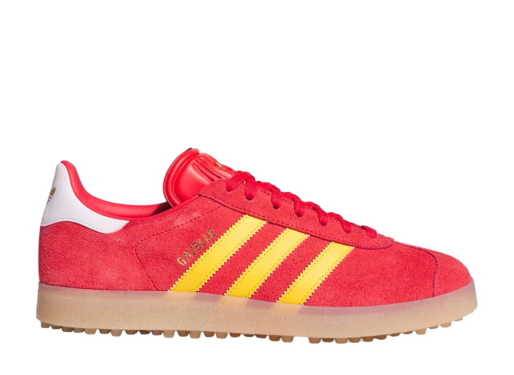 adidas Gazelle Golf "Pure Ruby/Crew Yellow"