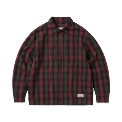 thisisneverthat x GORE-TEX WINDSTOPPER Shaggy Check Shirt "Red"