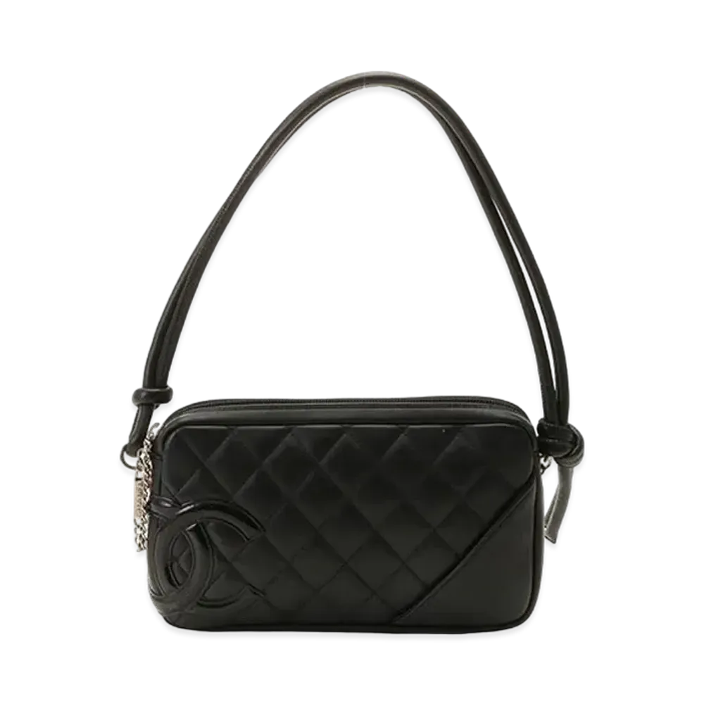 CHANEL Cambon Line Accessory Pouch Shoulder Bag "Black/Enamel"