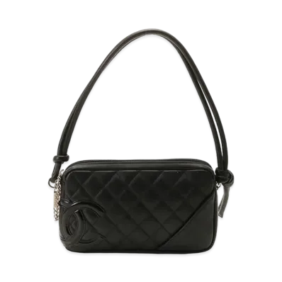 CHANEL Cambon Line Accessory Pouch Shoulder Bag "Black/Enamel"
