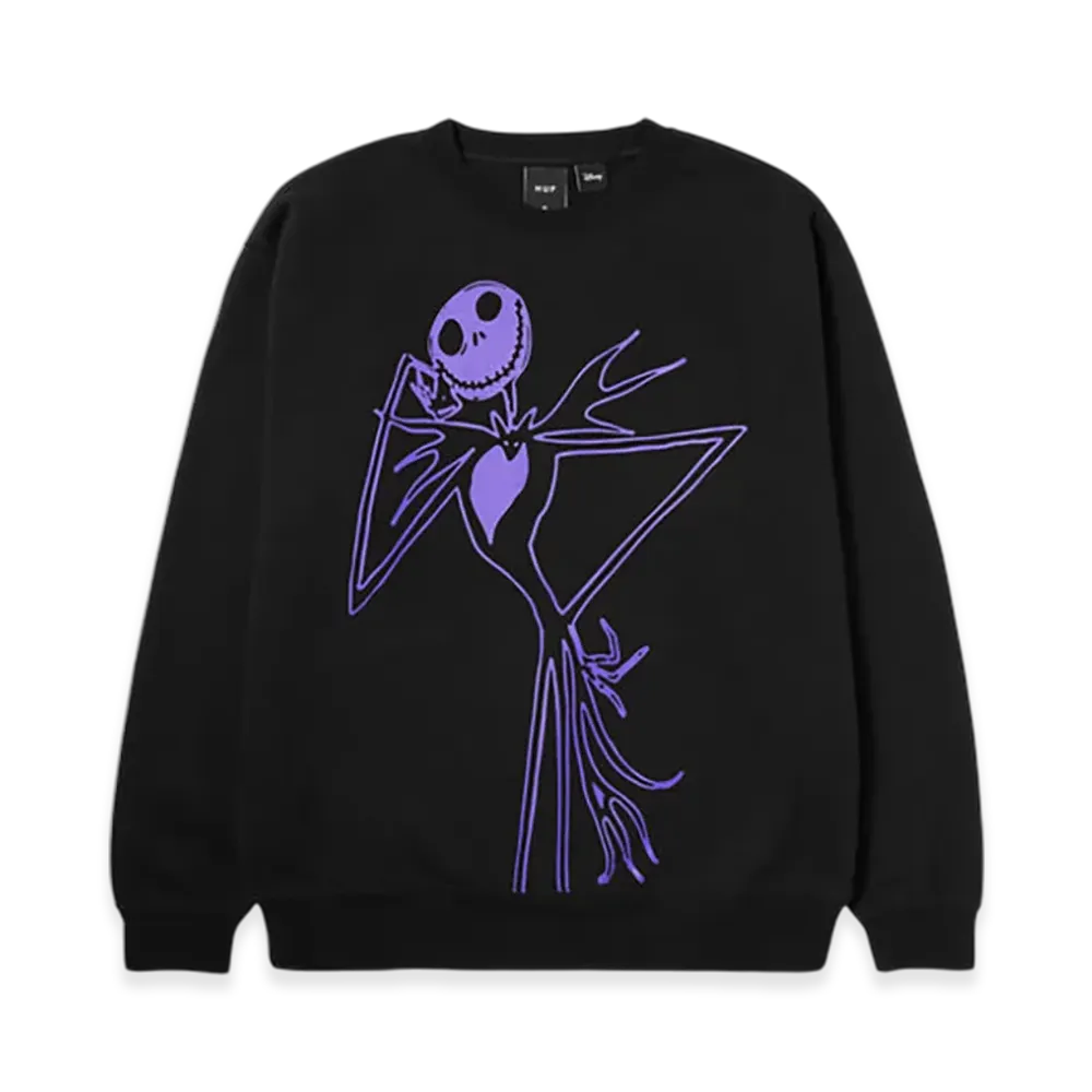 HUF WINTER 25 Jack Skellington Crew "Black"