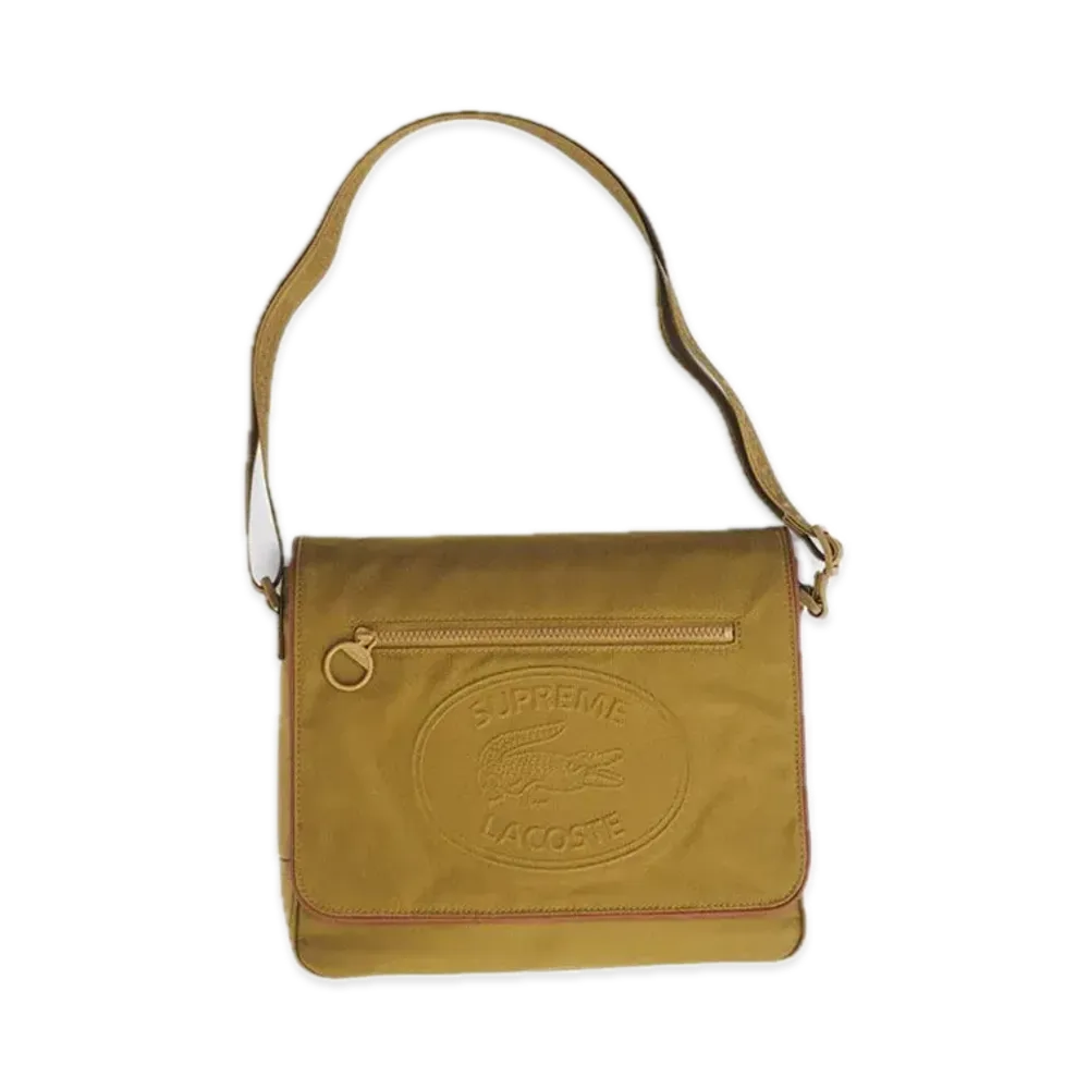 Supreme x LACOSTE Small Messenger Bag "Tan"