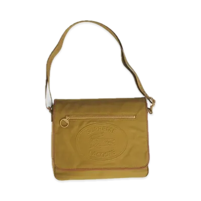 Supreme x LACOSTE Small Messenger Bag "Tan"