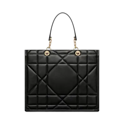 Dior Large Dior Essential Tote Bag Archicannage Calfskin "Black"