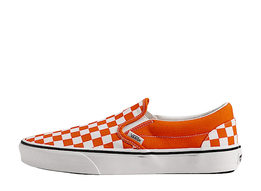 Vans Game Day Classic Slip-On Checkerboard "Orange/True White"