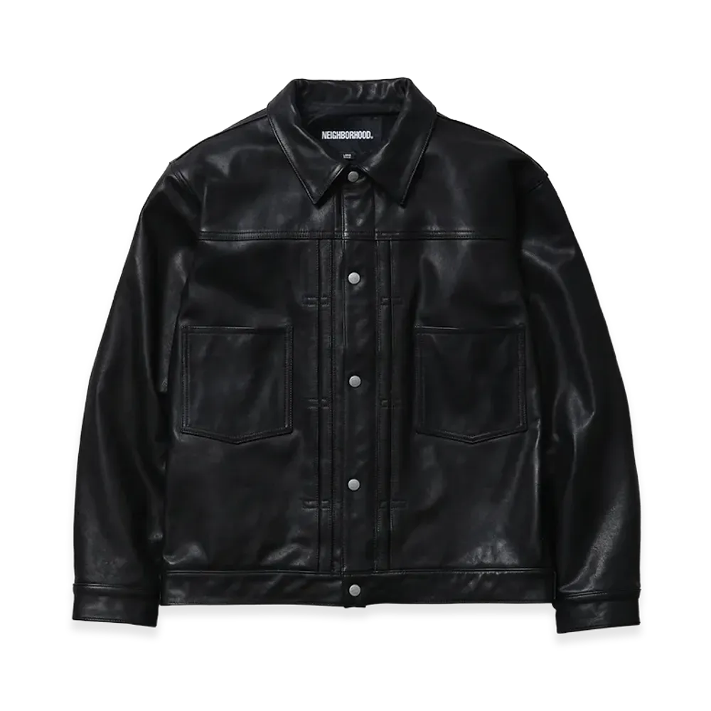 NEIGHBORHOOD Leather Type-2 Jacket "Black"