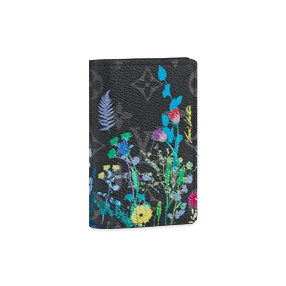 Louis Vuitton Pocket Organizer Monogram Eclipse Floral Print
