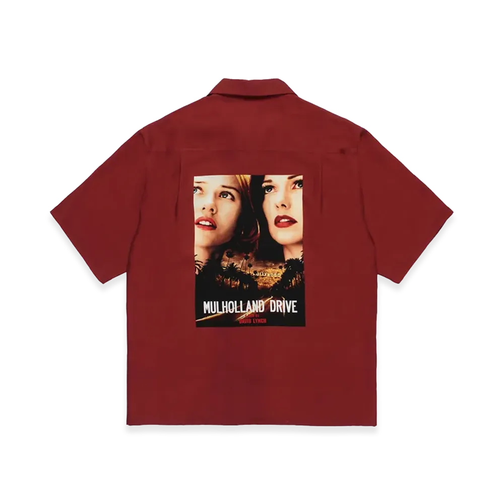 WACKO MARIA Mulholland Drive / 50's Open Collar Shirt "Burgundy"
