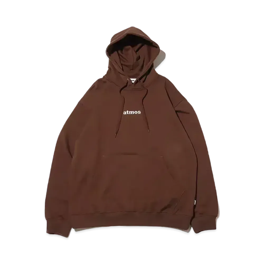 atmos Embroidery Classic Logo Hooded Sweatshirt "Brown"